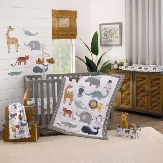 NoJo Zoo Animals Super Soft Changing Pad Cover image {3}