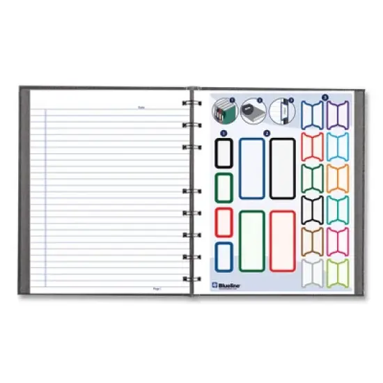 Blueline NotePro Notebook, 1-Subject, Medium/College Rule, Cool Gray Cover, (75) 9.25 x 7.25 Sheets image {6}