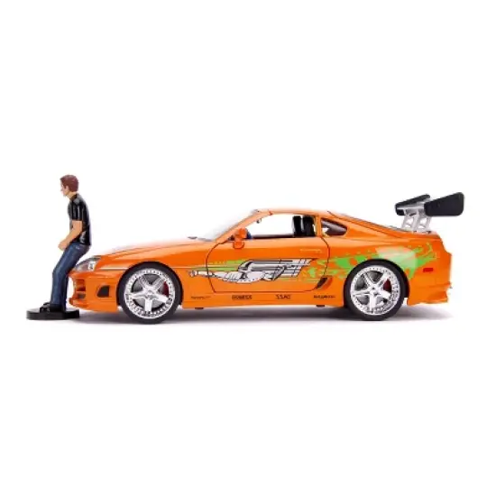 Fast & Furious 1:18 Scale Toyota Supra Die-cast Vehicle with Brian Figure image {7}