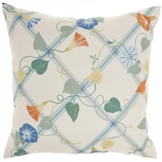 Waverly Bird 20" x 20" Multicolor Indoor/Outdoor Throw Pillow image {2}