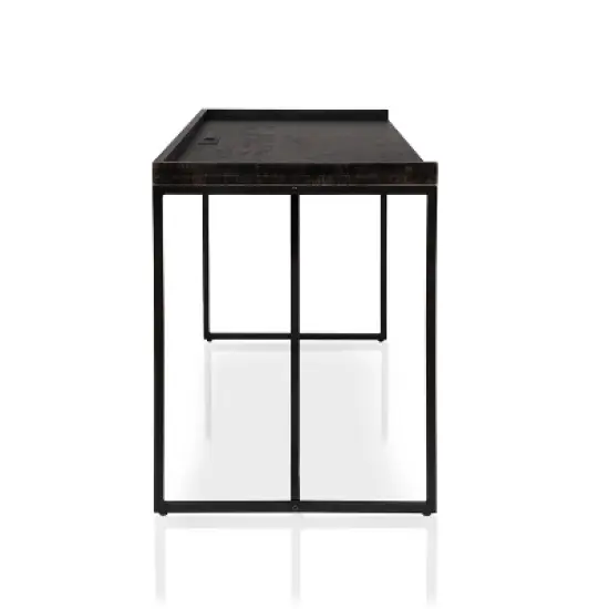 Marga Computer Desk with USB Port - miBasics image {2}