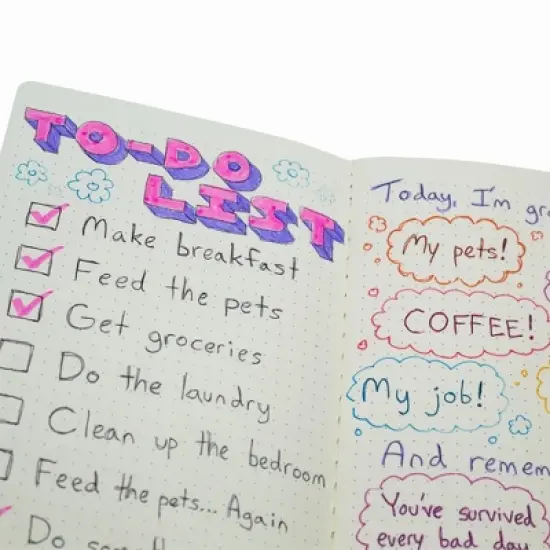 Simply Genius A5 Dotted Notebooks with Softcover - Journals for Writing - Grid Notebook - 92 pages, 8.2" x 5.5" (Black, 6 pack) image {2}