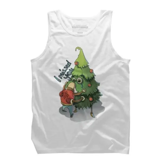Men's Design By Humans Waiting for Christmas By kuz512 Tank Top image {4}