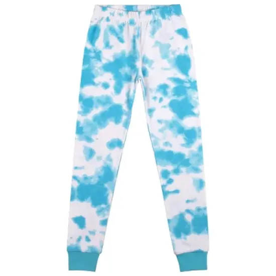 Cozy Club Youth Girls Blue & White Wash Long Sleeve Shirt & Sleep Pants Set image {3}