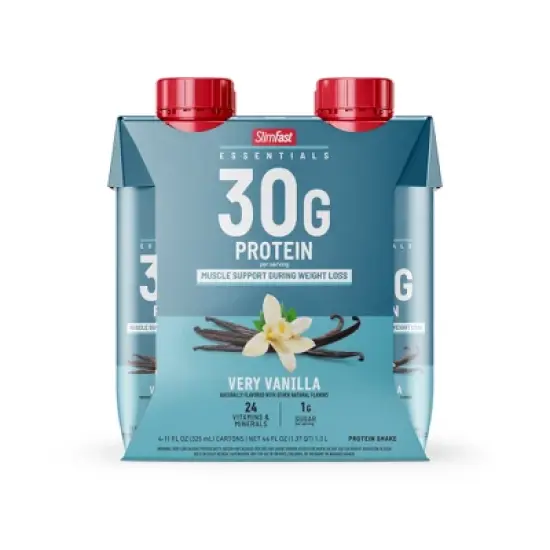 SlimFast Essential Protein Shake - 30g Protein - Vanilla - 11 fl oz/4pk image {7}