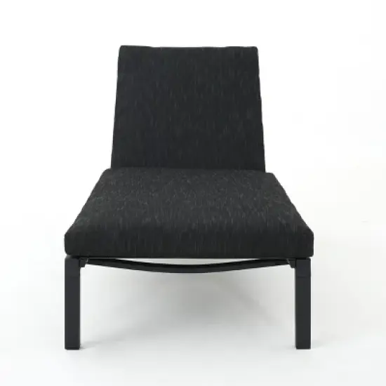 Christopher Knight Home Navan Outdoor Mesh and Aluminum Chaise Lounge with Cushion image {4}