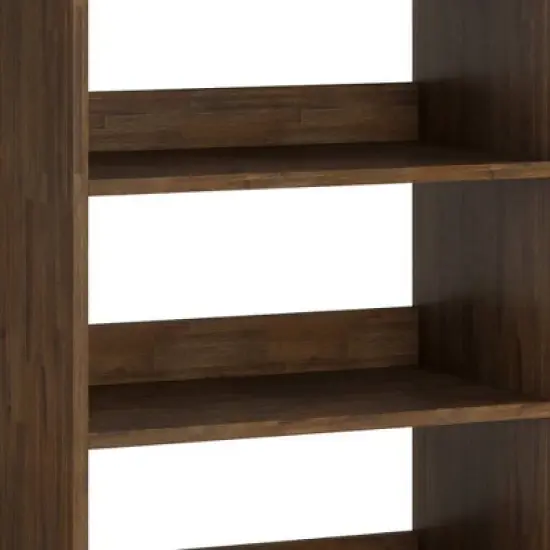 63.8" Saylor Tall Bookcase Rustic Natural Aged Brown - WyndenHall image {5}