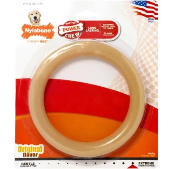 Nylabone Dura Chew Original Dog Ring - Chicken Flavor image {2}