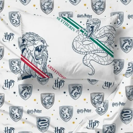 Twin Harry Potter Kids' Bed in a Bag Gray: Comforter Set with Pillowcase & Sheets, Microfiber, Teen & Kids Bedding image {3}