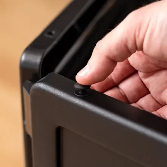 IRIS USA 34" Exercise 8-Panel Pet Playpen, Dog Playpen, for Medium and Large Dogs, Keep Pets Secure, Easy Assemble, Fold It Down, Easy Storing, Black image {2}