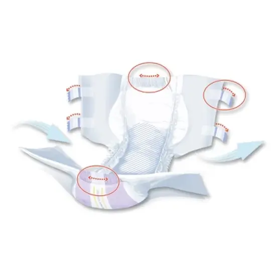 Seni Super Plus Adult Incontinence Brief Regular Heavy Absorbency Breathable / Overnight, S-RE25-BP1, Severe image {5}