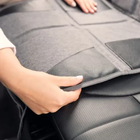 Diono Super Mat Car Seat Protector for Infant Car Seat, Booster Seat, Pets, Water Resistant, Gray image {10}