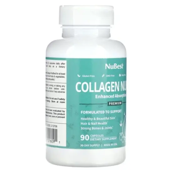 NuBest Premium Collagen Nubest, Enhanced Absorption, 90 Capsules (500 mg per Capsule) image {3}