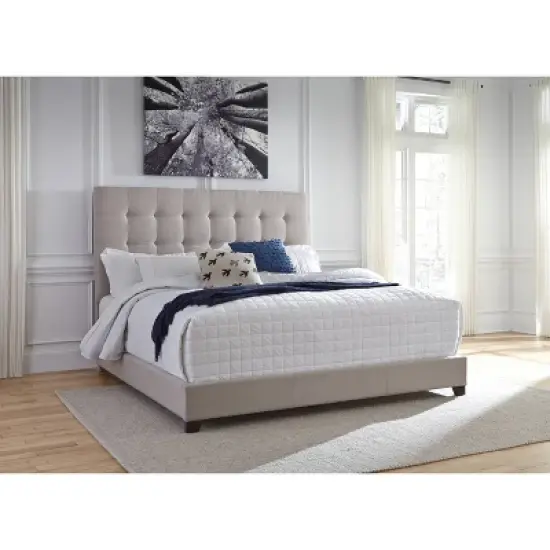 Dolante Queen Upholstered Bed Beige - Signature Design by Ashley image {2}