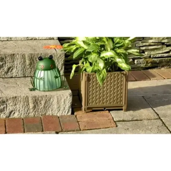 Ultimate Innovations 9.84" Wide 47pc Square Self-Watering Tower with Trellis  image {1}