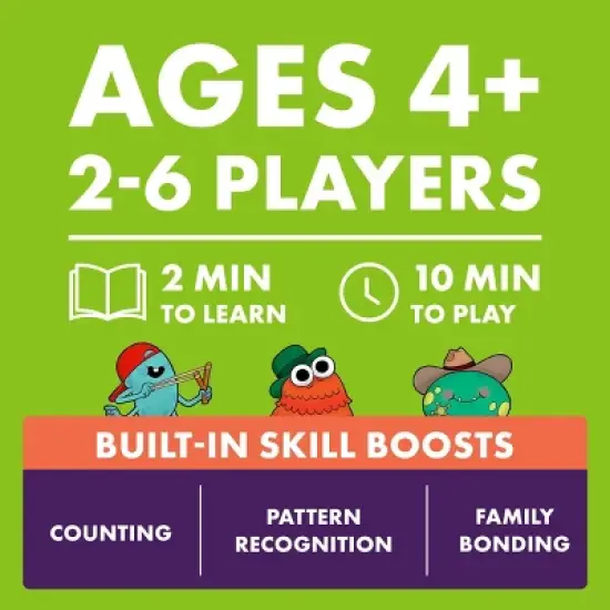 Kitten Games Monster Match Board Game: Educational Social Skills, Fast Play, 2-6 Players image {3}