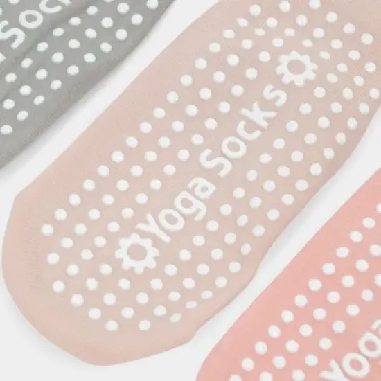 Anna-Kaci Active Women's Non-Slip Ballet Grip Socks with Crisscross Elastic Straps image {4}