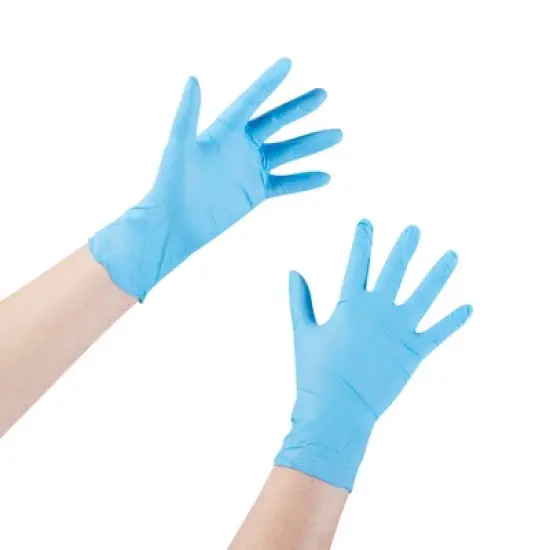 3.8 Confiderm McKesson Nitrile Exam Glove Blue Textured Fingertips image {3}