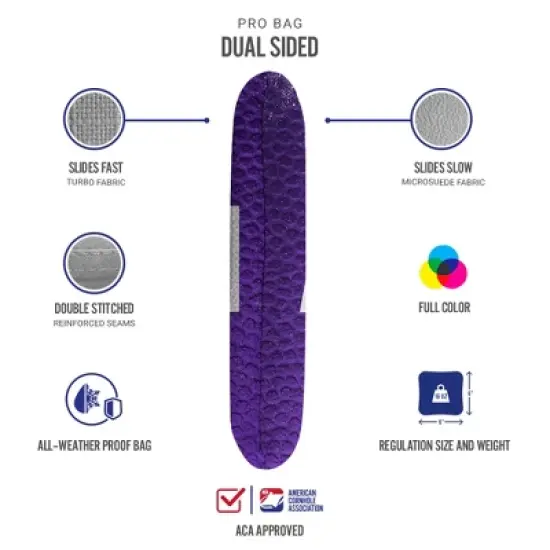 Gameday Manhattan Synergy Pro Purple Cornhole Bags (Set of 4) image {2}