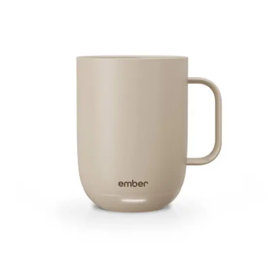 Ember 14oz Mug 2 Temperature Control Smart Mug Sandstone: Ceramic, Stainless Steel, Hand Wash, Hot Beverages image {15}