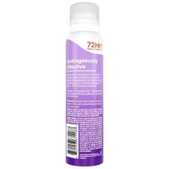 Lume Whole Body Women's Invisible Spray Deodorant - Lavender Sage Scent - Aluminum-Free 3.6oz image {1}