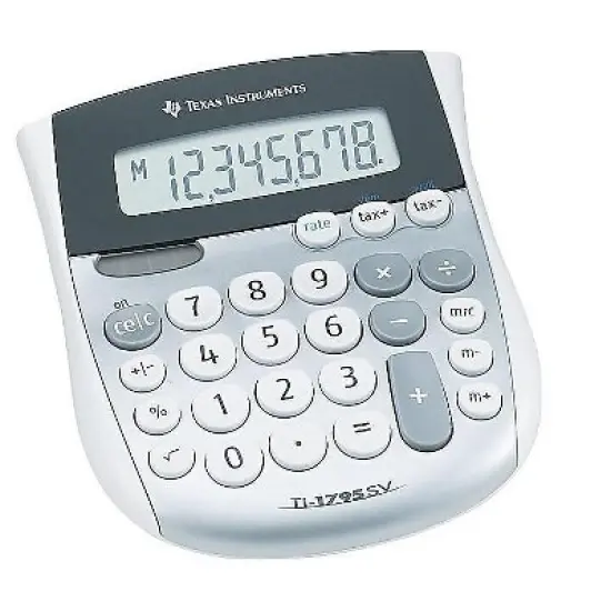 Texas Instruments TI-1795SV Minidesk Calculator 8-Digit LCD TI1795SV image {2}