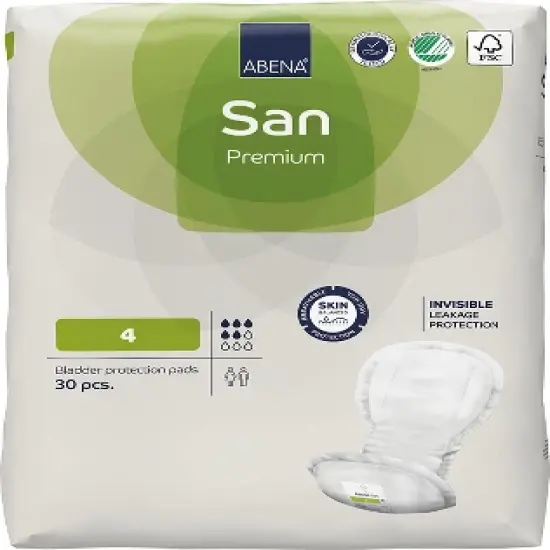 Abena San, Premium Incontinence Pads, Moderate Absorbency (Sizes 4 To 7) image {4}