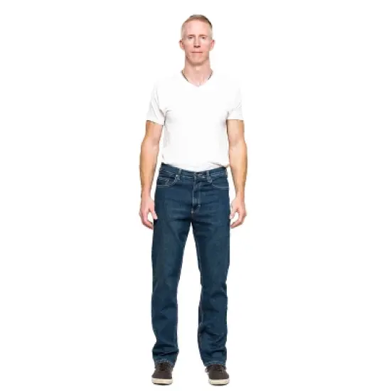 Full Blue Men's 5-Pocket Stretch Regular Fit Jean image {3}