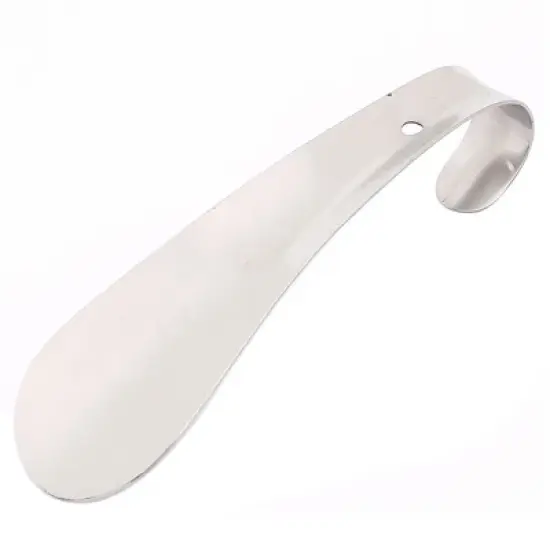 Unique Bargains Stainless Steel Handle Shoe Horn Clear 5.7" x 1.8" x 1.6" image {2}