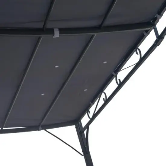 Resenkos Outdoor Garden Gazebo, Sunshade Gazebo Canopy,10' x 10' Outdoor Pergola Gazebo with Durable & Spacious Weather-Resistant Design, Grey Gray image {1}