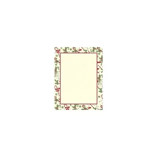 Great Papers Holiday Stationery Candy Cane & Holly 80/Count 2011350 image {2}