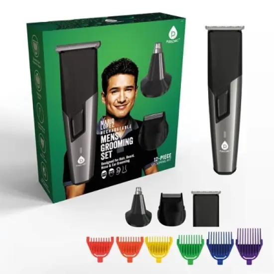 Mario Lopez Rechargeable Men's Grooming Set - Complete Hair, Beard, Nose, and Ear Grooming Kit image {4}
