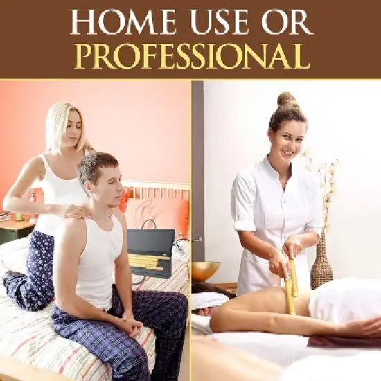 SereneLife Thermal Therapy Bamboo Stick Massage Kit with Heating Bag PSLMSGBMB22 image {4}