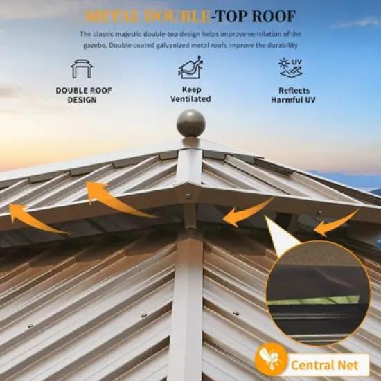 EROMMY Metal Patio Gazebo image {7}