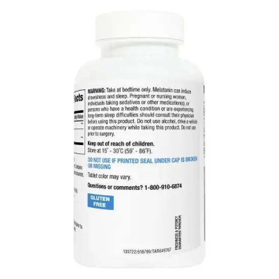 Melatonin 10mg Tablets - 120ct - up&up&trade; image {2}