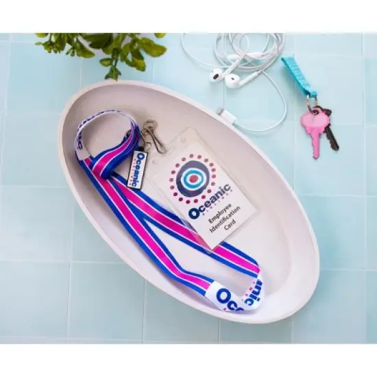 Surreal Entertainment Lost Oceanic Airlines Lanyard with ID Card & Charm image {8}