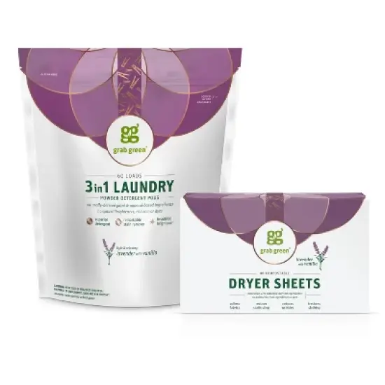 Grab Green Classic Laundry Pods and Dryer Sheets Kit image {2}