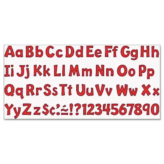 Trend Ready Letters Playful Combo Set Red 4"h 216/Set T79742 image {3}