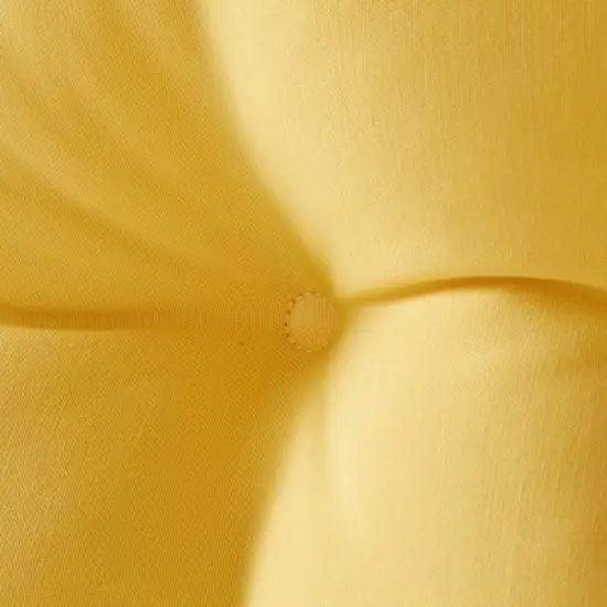 Solid Outdoor Bench Cushion - Sunbeam - Kensington Garden image {5}