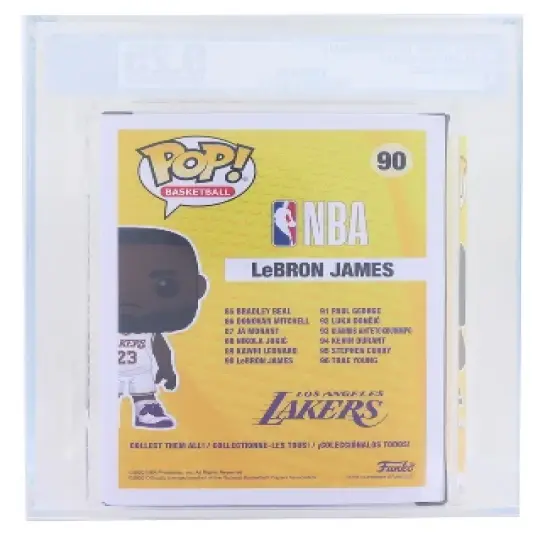 Funko POP LA Lakers NBA | Lebron James Alternate | Graded AFA 9.25 image {1}