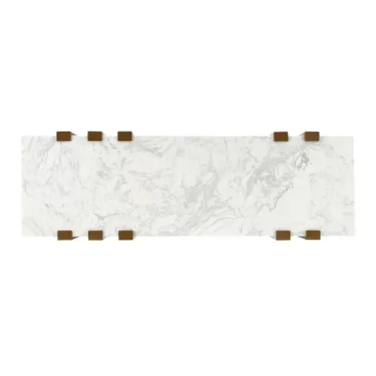 Beo Console Table Marble/Gold - Treasure Trove Accents image {2}