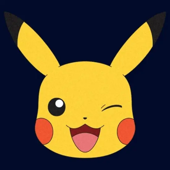 Men's Pokemon Pikachu Wink Face Sweatshirt image {1}