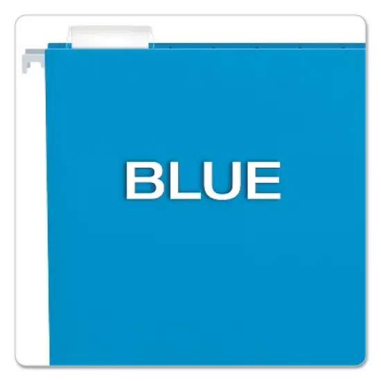 Pendaflex Essentials Colored Hanging Folders 1/5 Tab Letter Blue 25/Box 81603 image {4}
