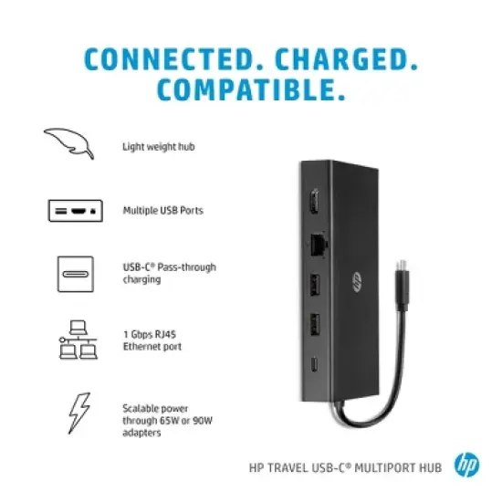 HP Inc. Travel USB-C Multi Port Hub image {3}
