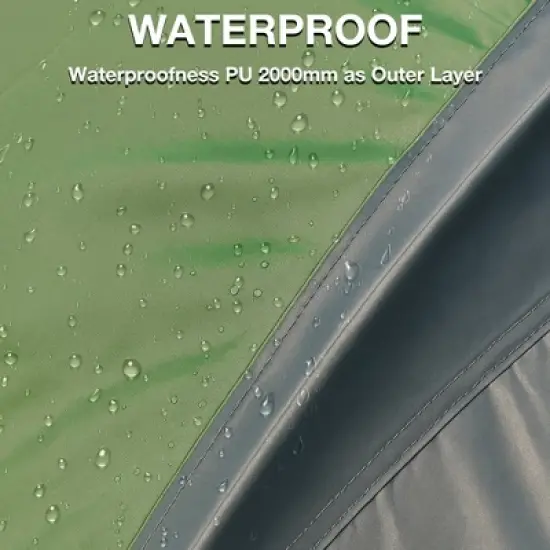 SUGIFT 4 Person Camping Tent with Screened Mesh Windows Double Layer Design and Carry Bag for Easy Setup Outdoor Hiking Travel image {7}