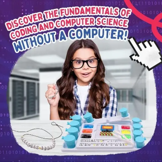 Playz My First Coding & Computer Science Kit for Kids Age 6+ with 30+ Tools & Fun Puzzle Activities image {1}
