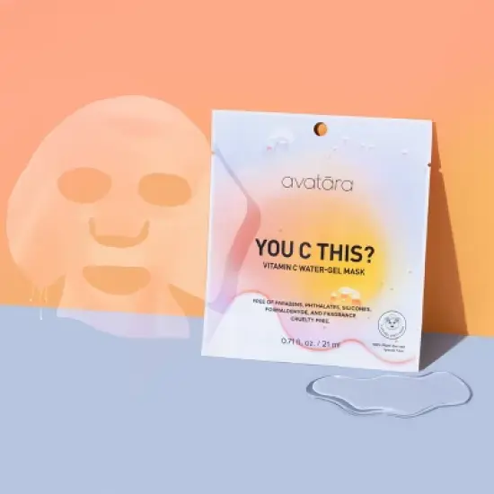 Avatara Vitamin C Water Gel Face Mask - 0.71 fl oz image {2}