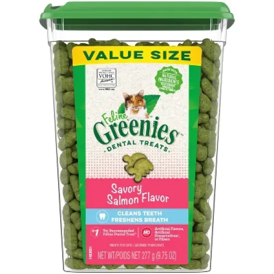 Greenies Savory Salmon Flavor Dental Cat Treats image {18}