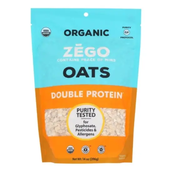 Zego Double Protein Oats - Case of 5/14 oz image {1}
