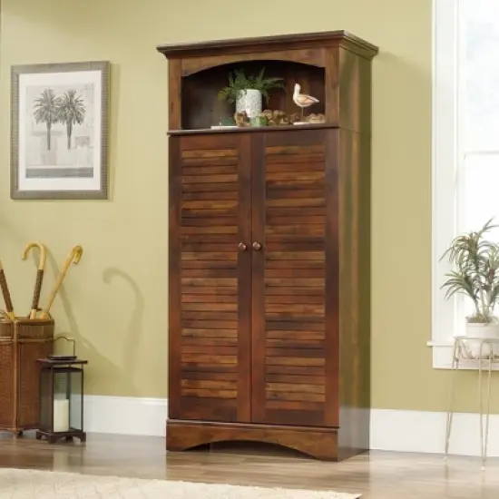 71" Harbor View Storage Cabinet Curado Cherry - Sauder image {1}